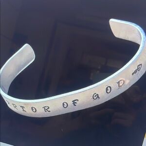Silver Engraved Men's Bracelet